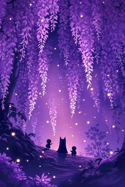 紫藤妖怪簿 - 奇幻/治愈/妖怪 高清海报